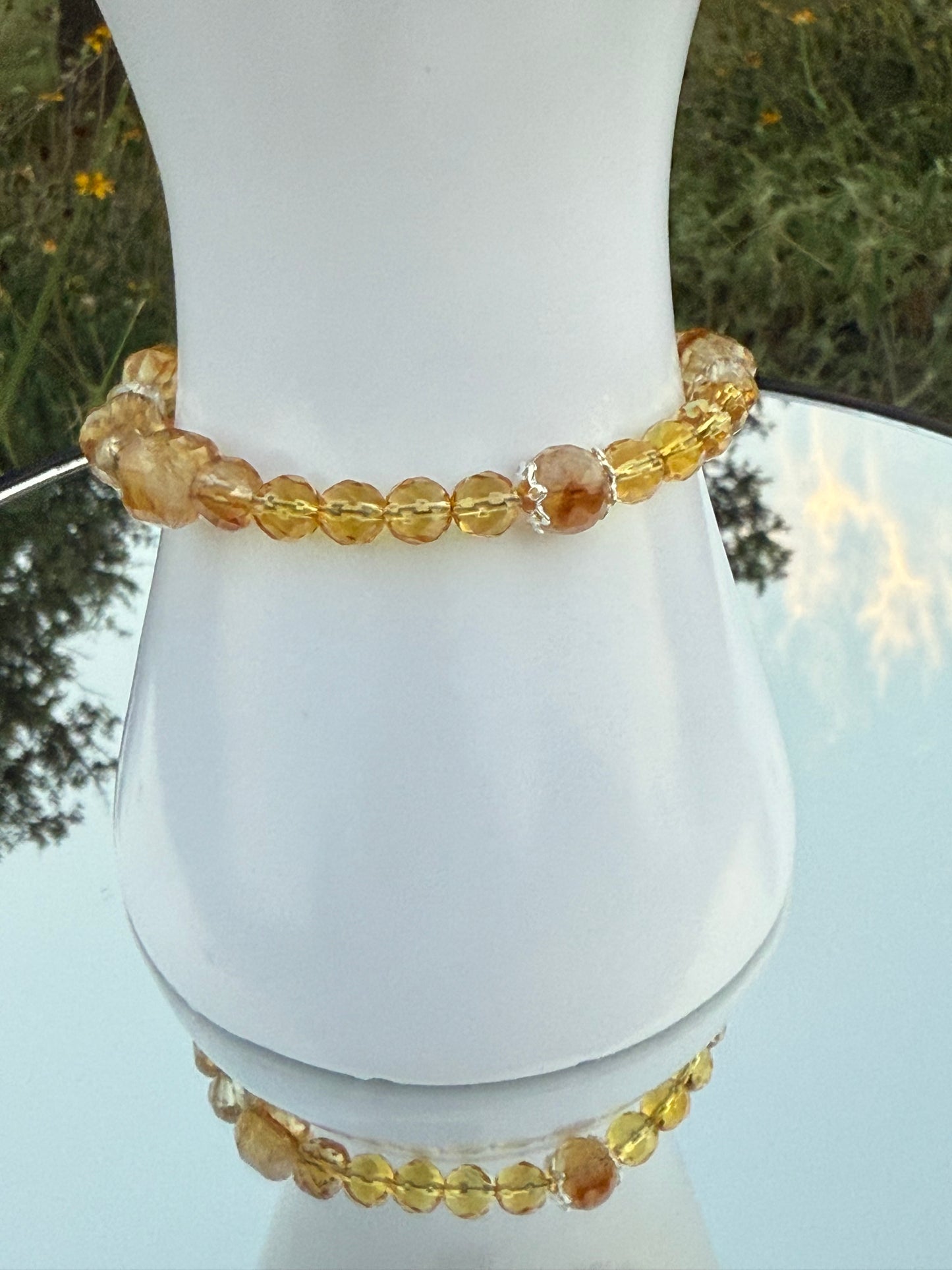 Citrine November Birthstone Bracelet – Customizable in Sterling Silver, 14k Gold, or Gold-Filled – Handmade Gemstone Jewelry