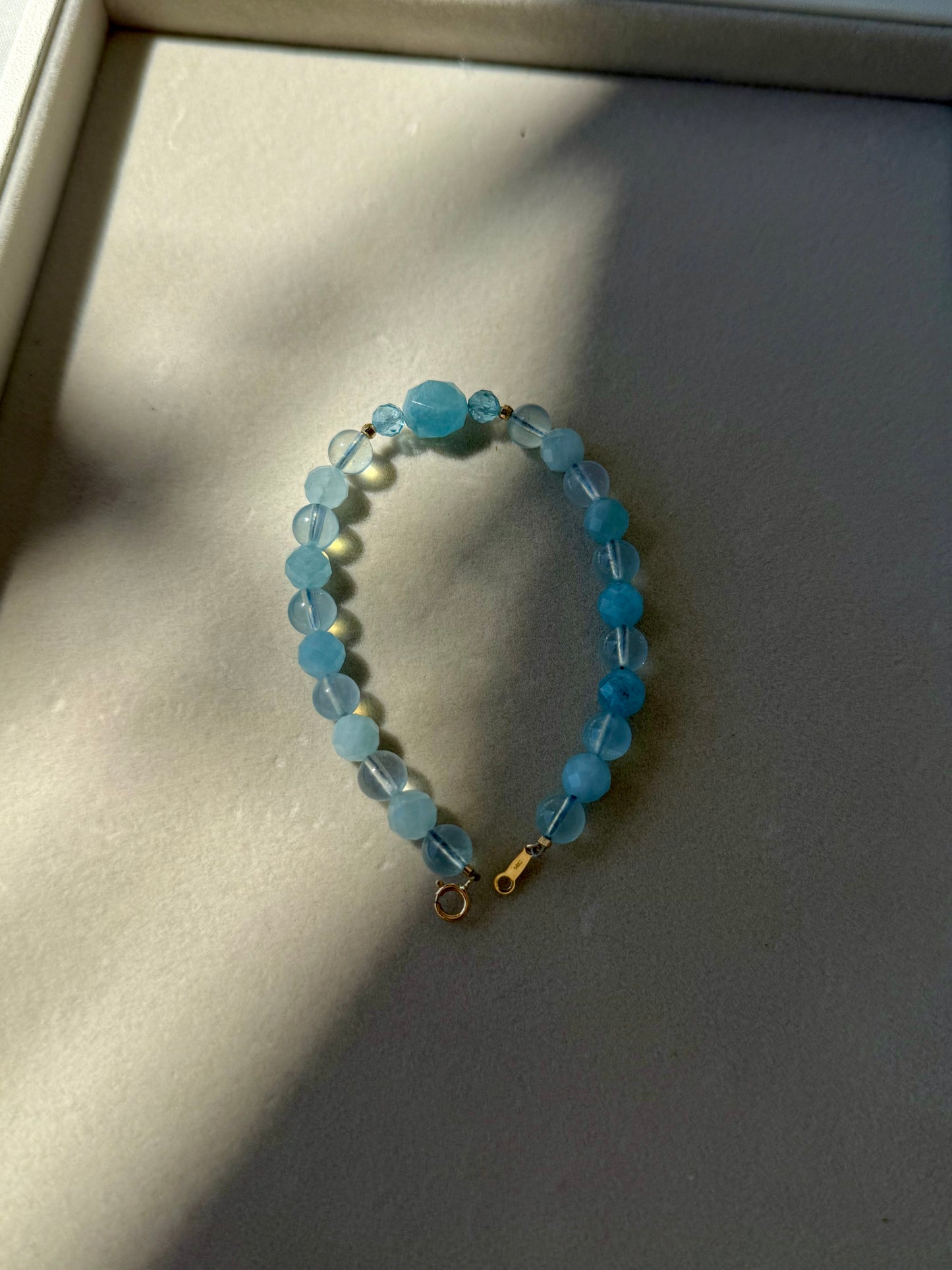 Variety Aquamarine Bracelet in Mixed Cuts – March Birthstone