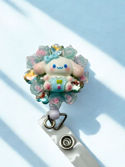Cute ID Badge Reel – Handmade Retractable ID Holder with Charms