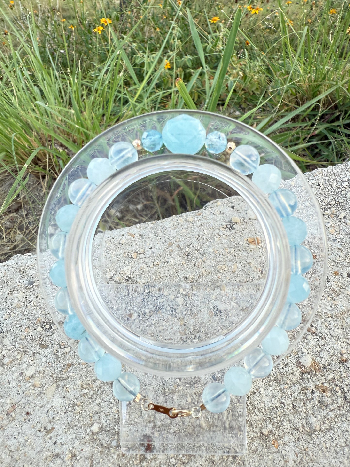 Variety Aquamarine Bracelet in Mixed Cuts – March Birthstone