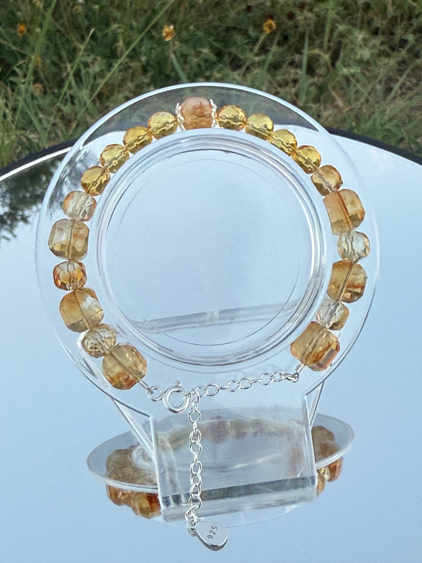Citrine November Birthstone Bracelet – Customizable in Sterling Silver, 14k Gold, or Gold-Filled – Handmade Gemstone Jewelry