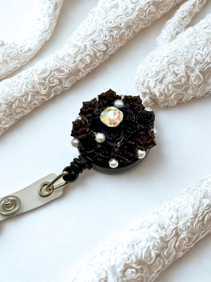 Cute ID Badge Reel – Handmade Retractable ID Holder with Charms