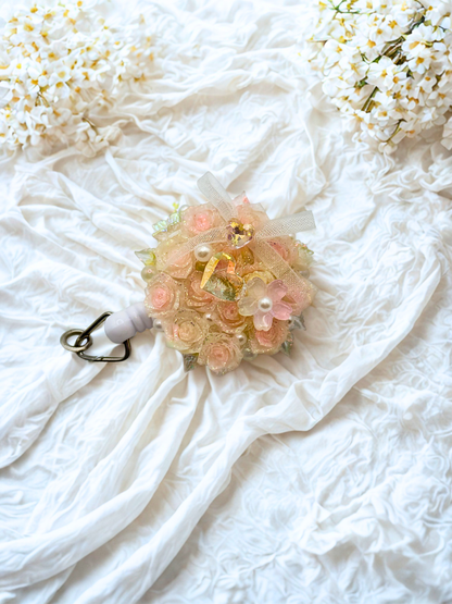 Cute ID Badge Reel – Handmade Retractable ID Holder with Charms