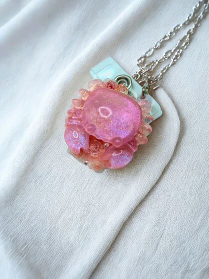 Cute ID Badge Reel – Handmade Retractable ID Holder with Charms