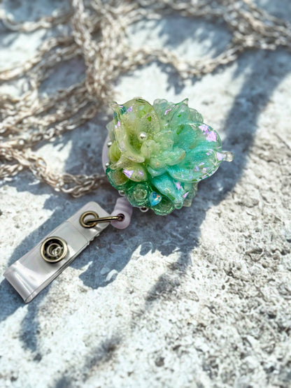 Cute ID Badge Reel – Handmade Retractable ID Holder with Charms