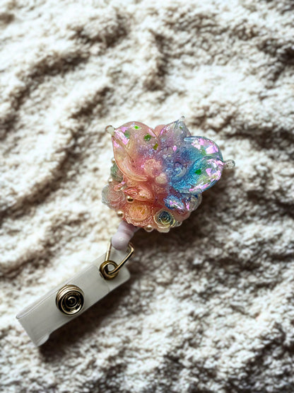 Cute ID Badge Reel – Handmade Retractable ID Holder with Charms