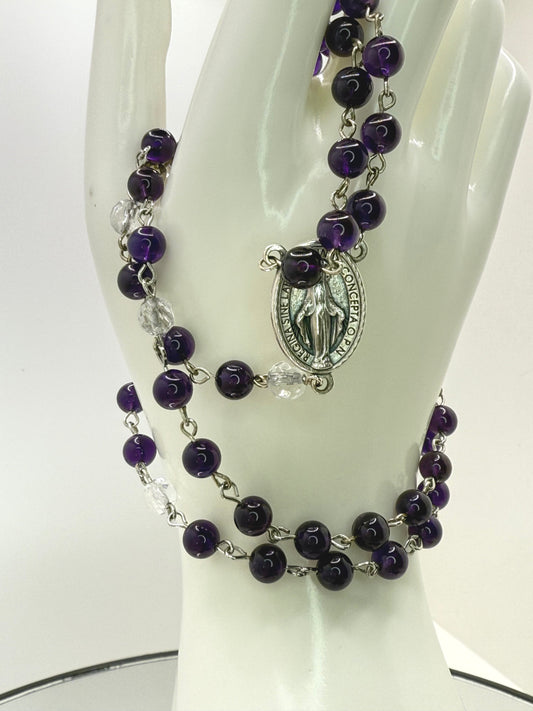 Custom AMETHYST Rosary – Designed by You, Handmade with Purpose
