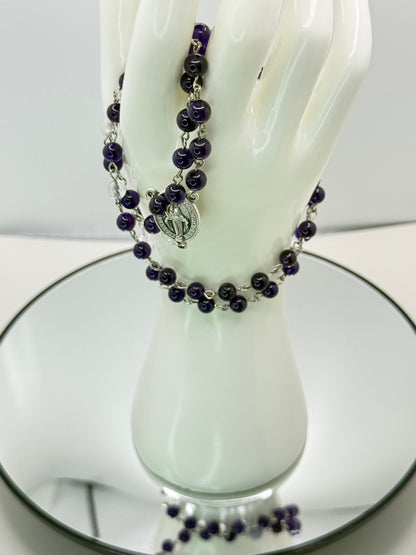 Custom AMETHYST Rosary – Designed by You, Handmade with Purpose